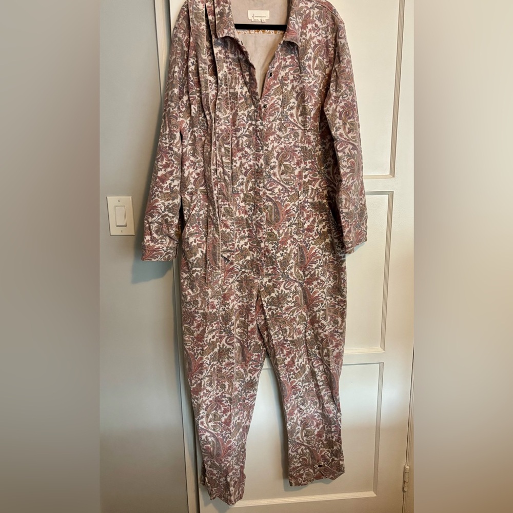 Anthropologie Paisley Floral Jumpsuit